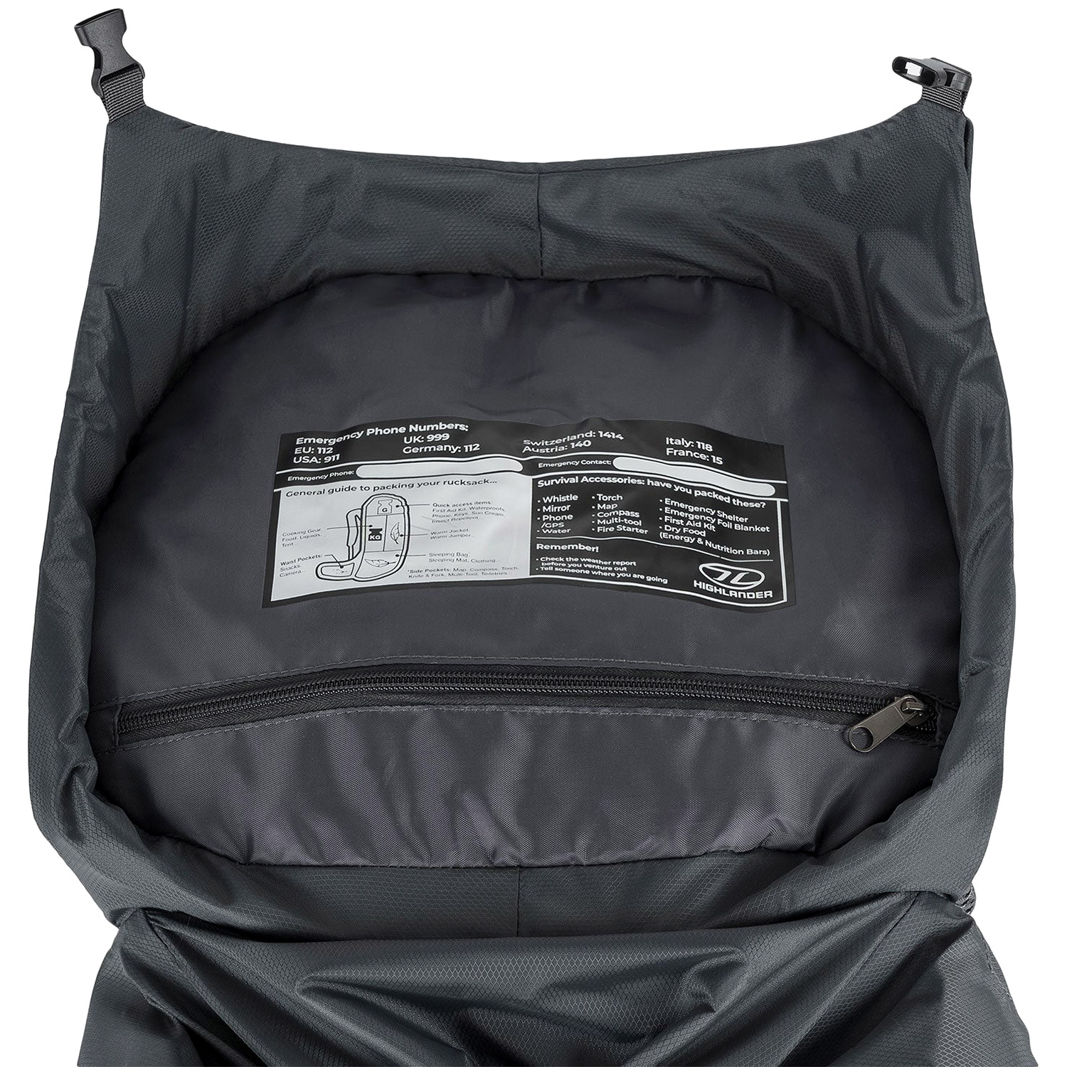 Sac à dos Outdoor Ben Nevis 65 L Highlander - Grey