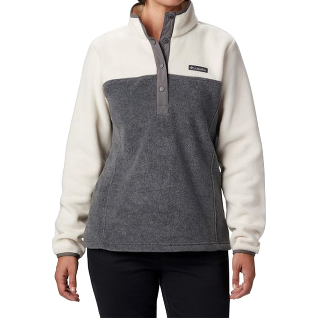 Polaire femme Benton Springs Half Sbap Pullover Columbia - City Grey Heather 