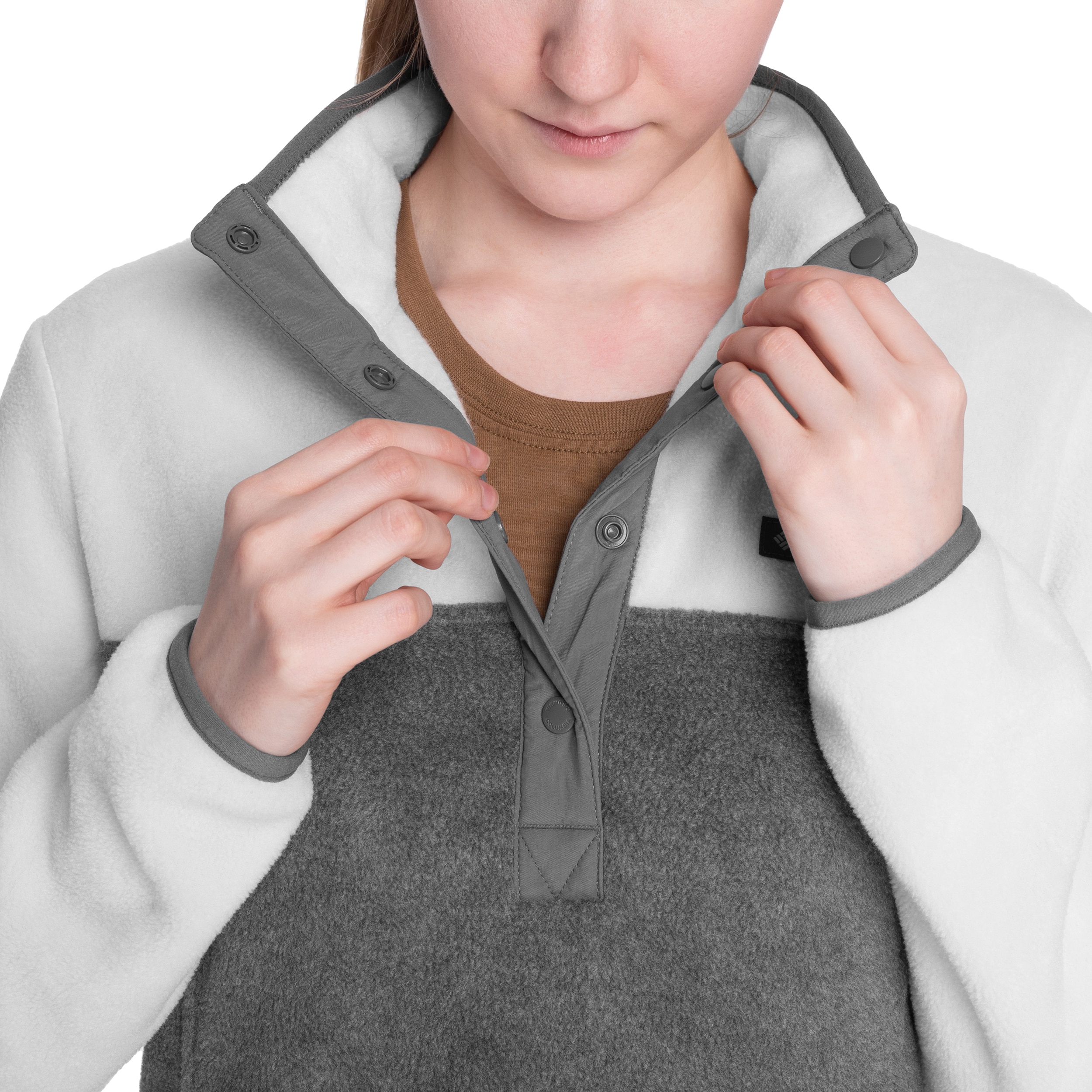 Polaire femme Benton Springs Half Sbap Pullover Columbia - City Grey Heather 