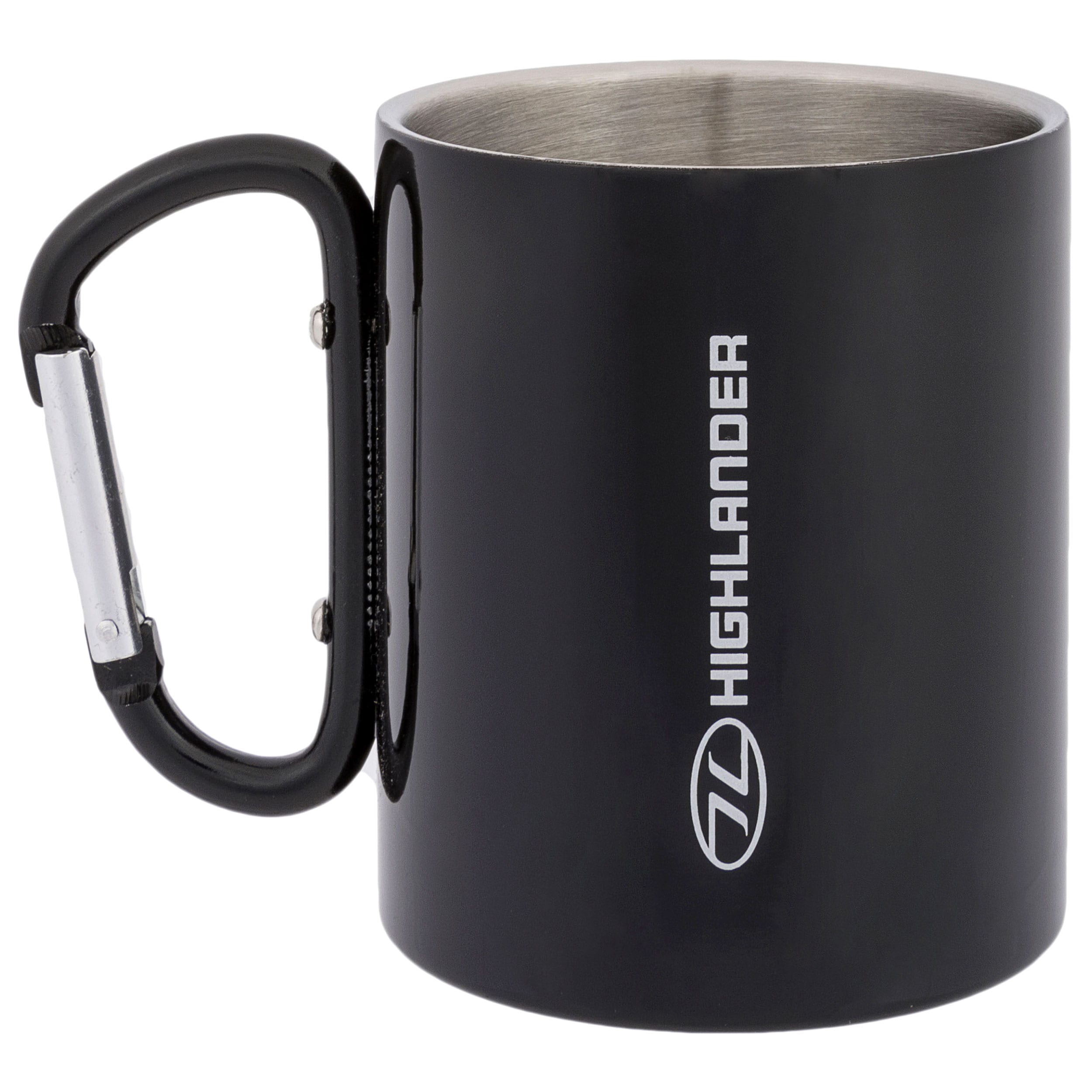 Mug thermique Outdoor avec mousqueton 300 ml Highlander - Black