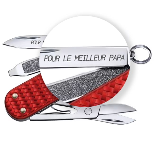 Couteau de poche Classic Precious Alox Victorinox - Iconic Red