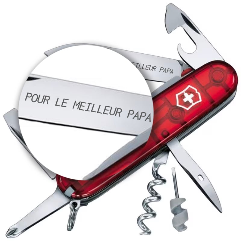 Couteau de poche Spartan Lite Victorinox - Transparent Red