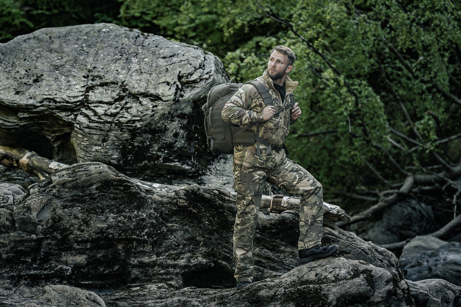 Veste Outdoor Halo Full Zip Highlander - Arid MC Camo