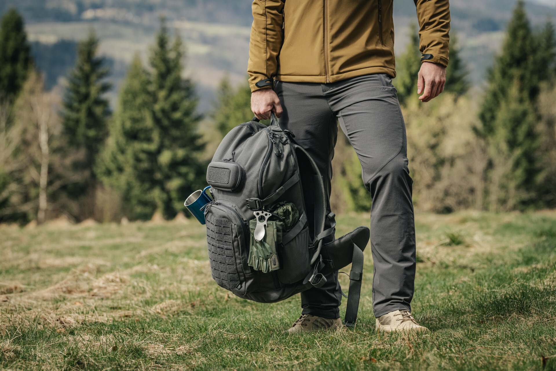 Pantalon Highlander Outdoor Munro Walking Trousers - Dark Grey