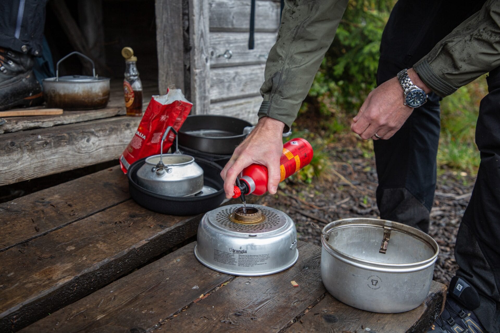 Réservoir à carburant  1 L Trangia - Red