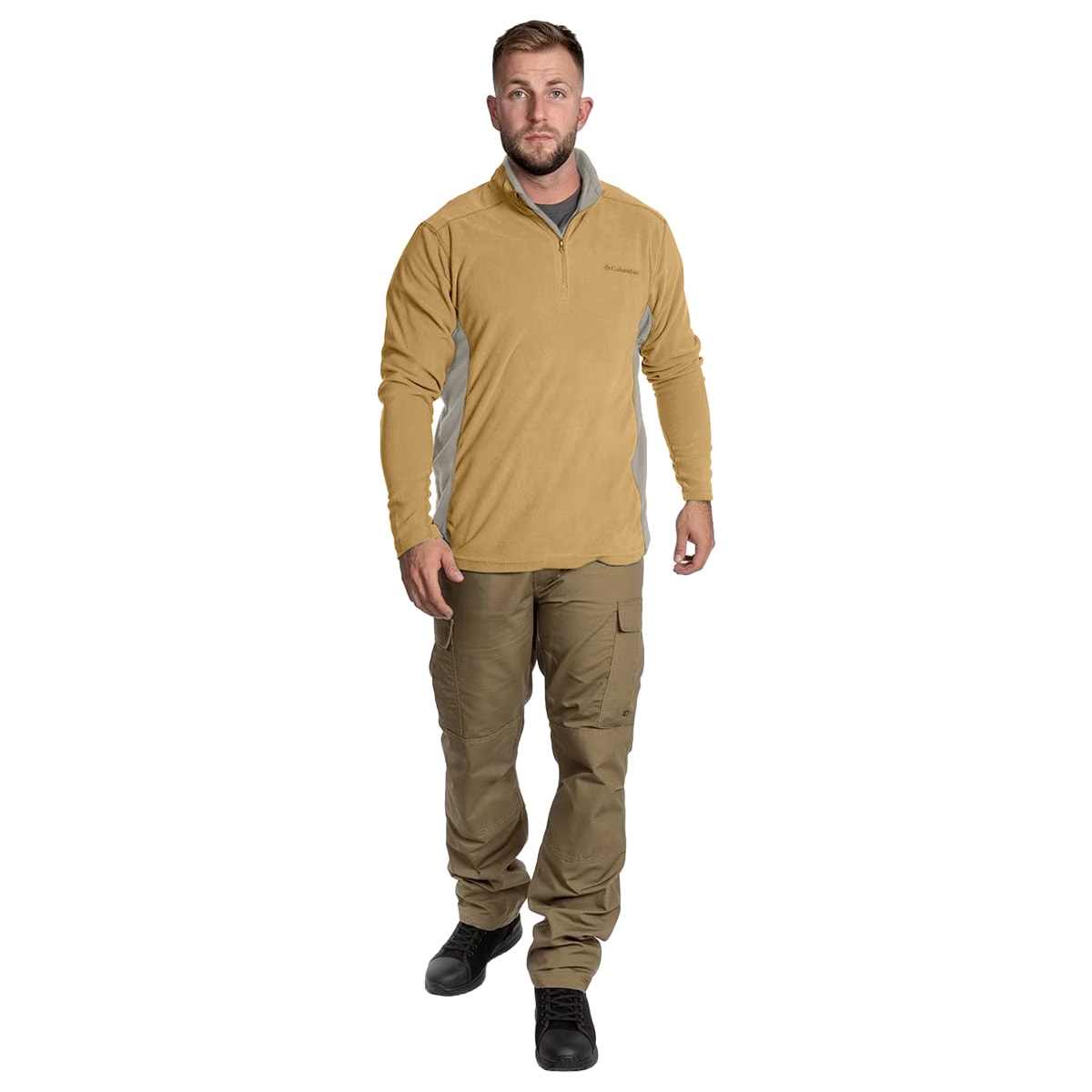 Polaire Klamath Range II Half Zip Columbia - Light Camel/Flint Grey