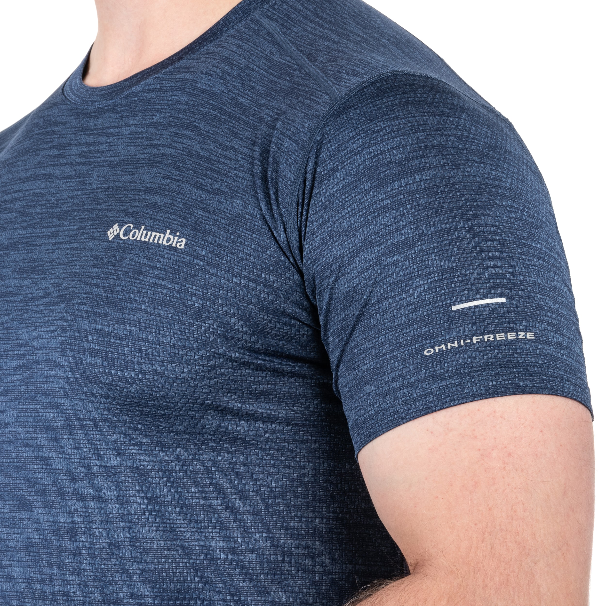 T-shirt thermique Alpine Chill Zero Short Sleeve Crew Columbia - Collegiate Navy Heather