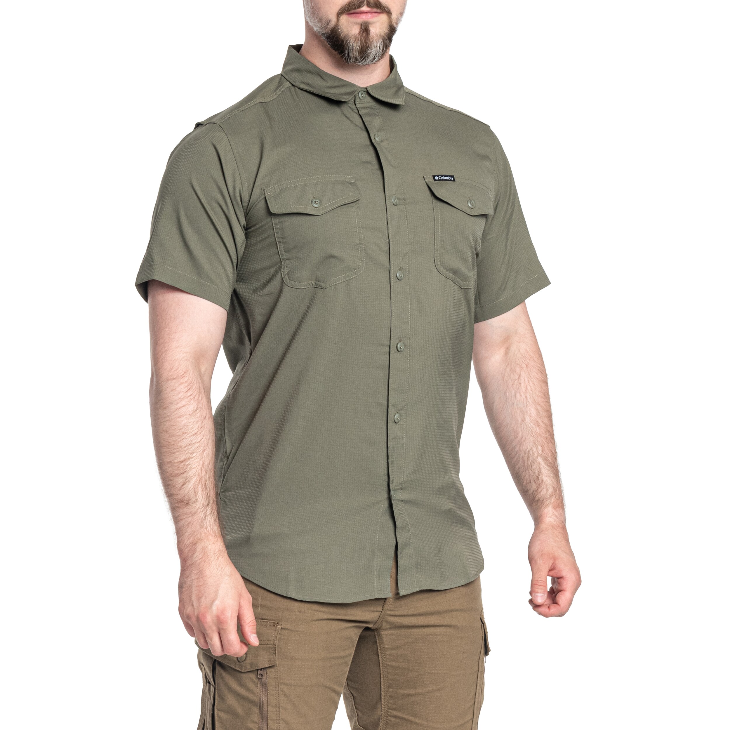 Chemise Utilizer II Solid Short Sleeve Columbia - Stone Green