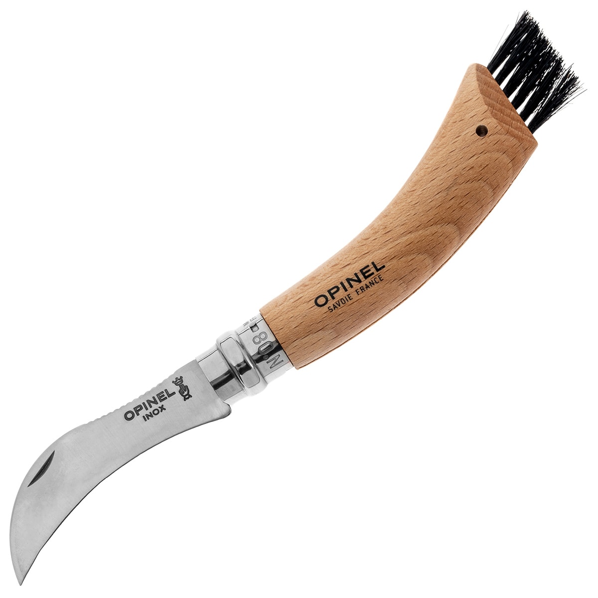 Couteau pliable pour cueillette de champignons No.8 Mushroom Opinel