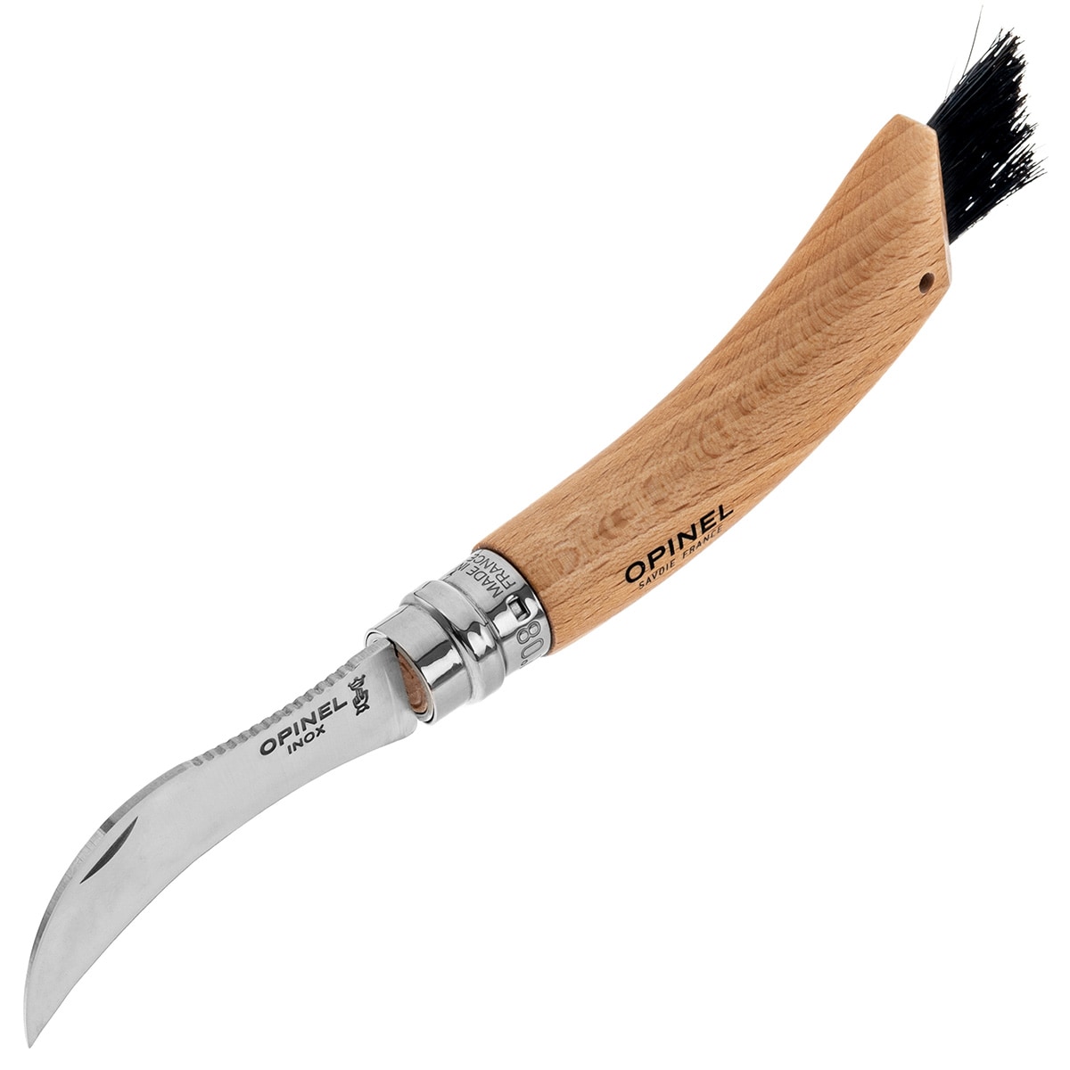 Couteau pliable pour cueillette de champignons No.8 Mushroom Opinel