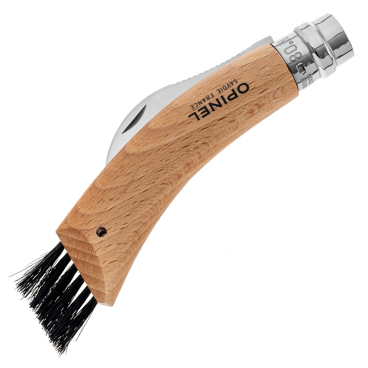 Couteau pliable pour cueillette de champignons No.8 Mushroom Opinel