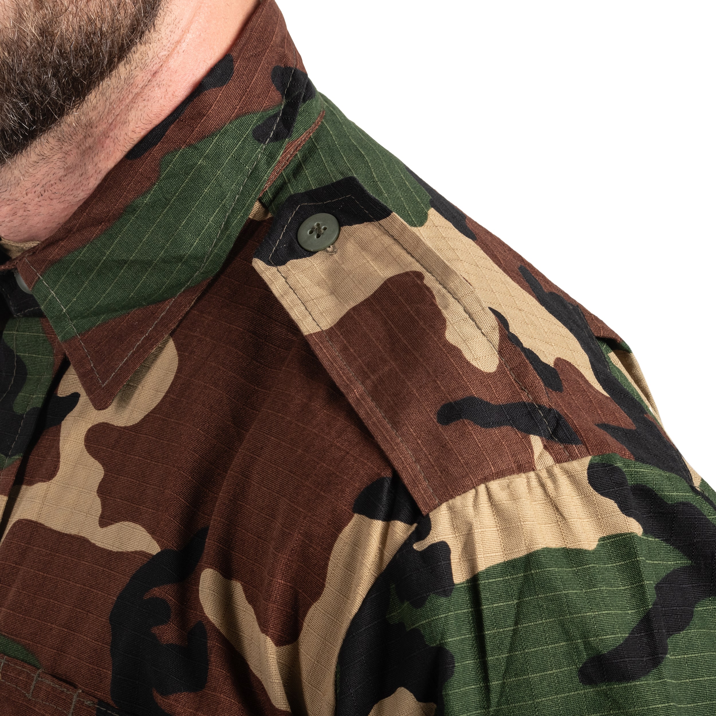 Sweatshirt militaire comme neuf HR BDU Rip-Stop Demobil - Woodland