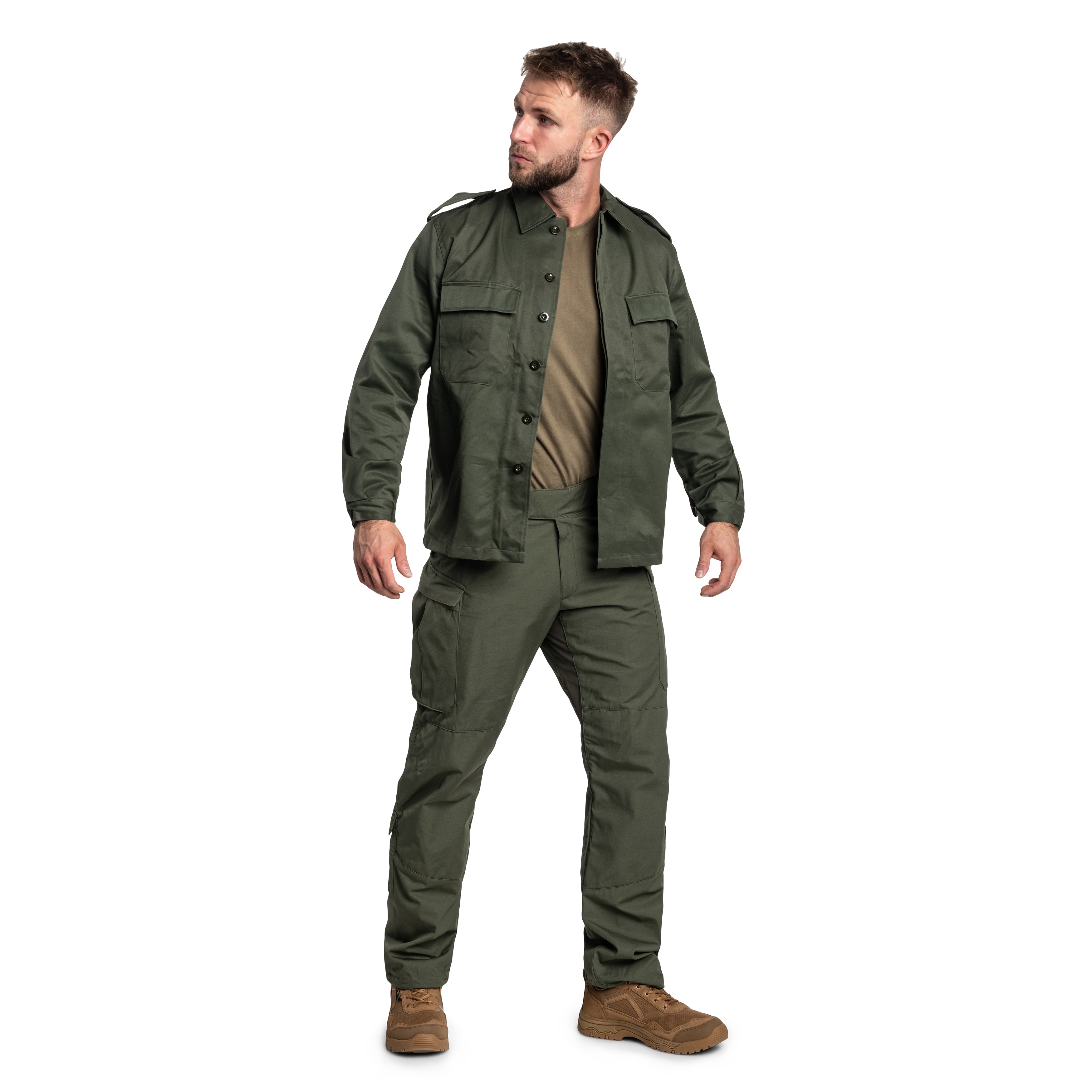 Sweatshirt militaire comme neuf BE BDU Demobil - OD Green