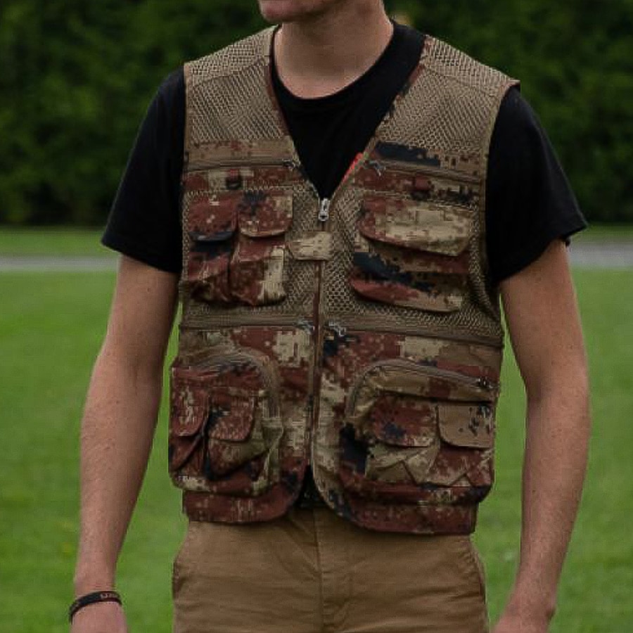 Gilet multifonctionnel Kapaan - black/brown/beige