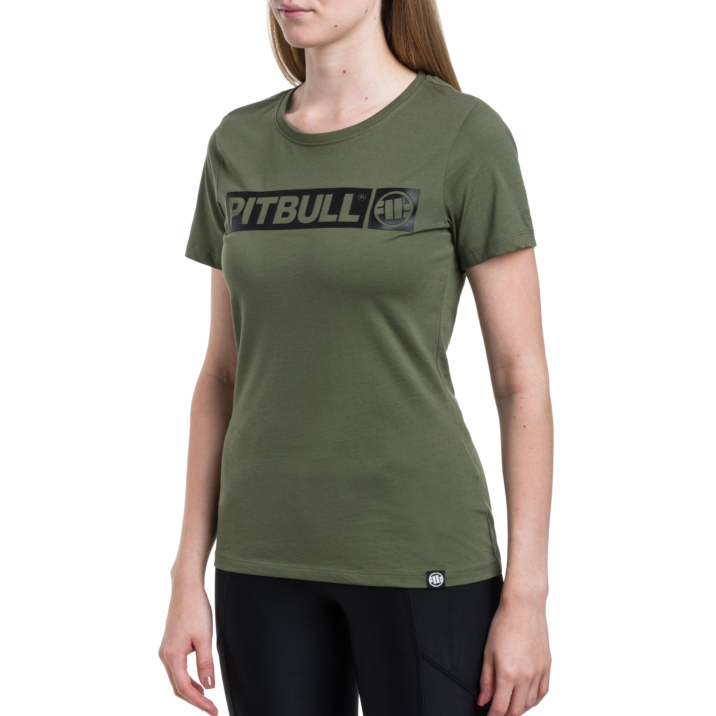 T-shirt pour femmes Hilltop Pitbull West Coast - Olive