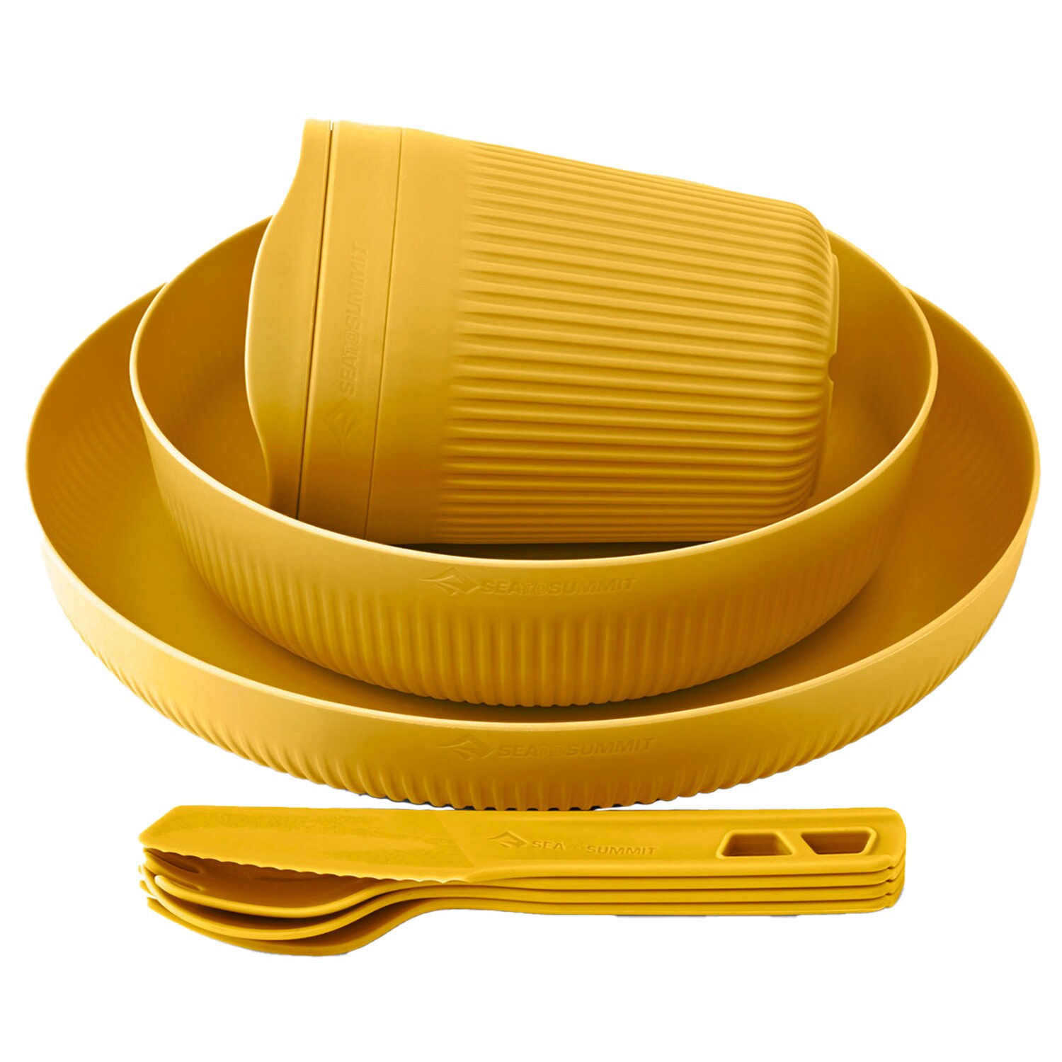 Kit touristique Passage Dinnerware Set 7P Sea To Summit - Arrowwood Yellow