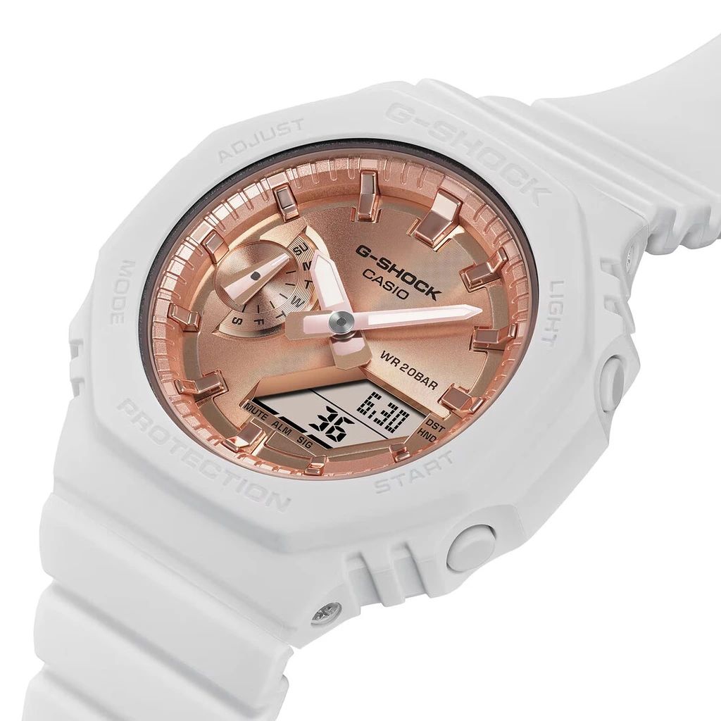 Monter pour femmes G-Shock GMA-S2100MD -7AER Casio - Golden Rose/White