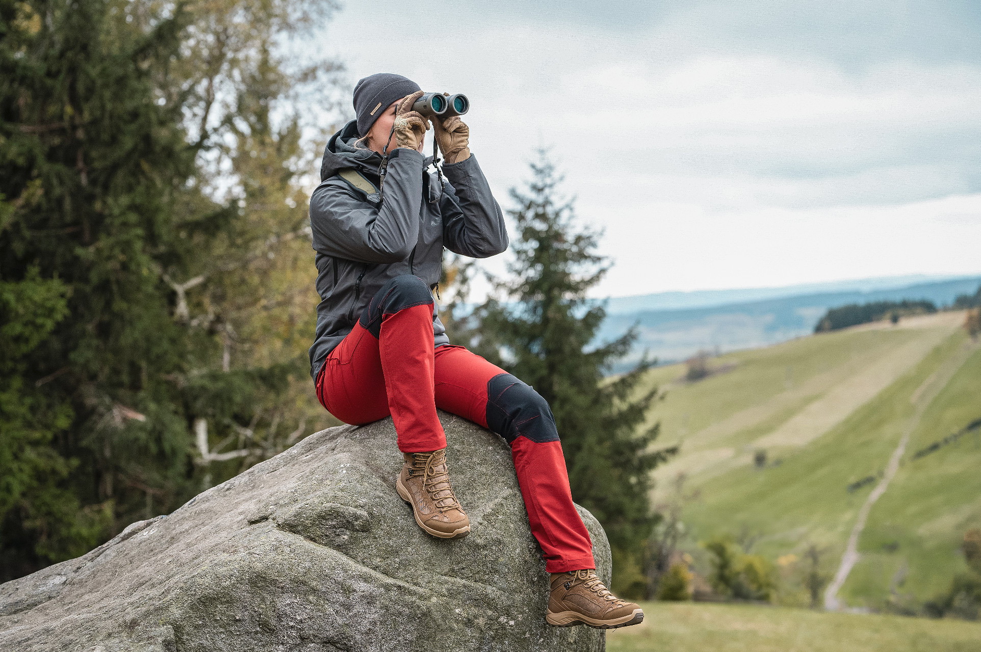 Pantalon pour femmes OTP VersaStretch Helikon - Crimson Sky/Black