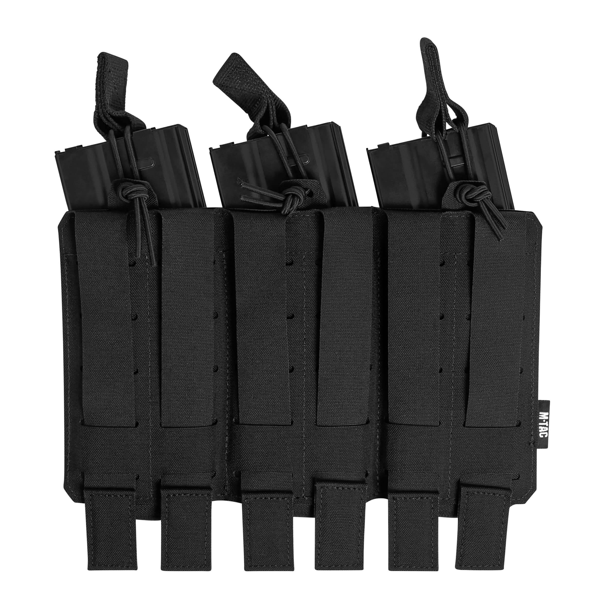 Pochette élastique pour 3 chargeurs Elite Laser Cut M-Tac - Black