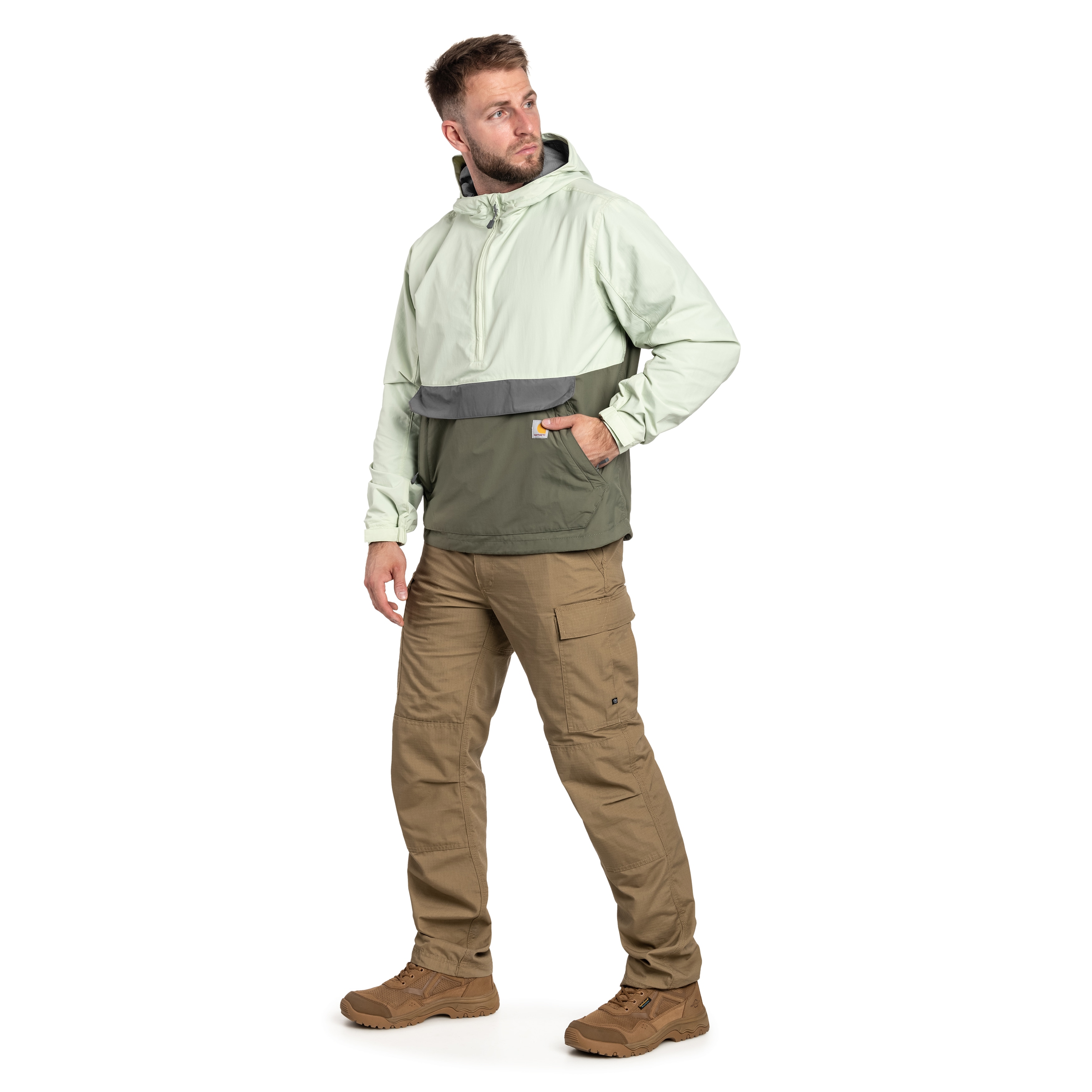 Veste Anorak Rain Defender Lightweight Packable Carhartt - Tender Green/Dusty Olive