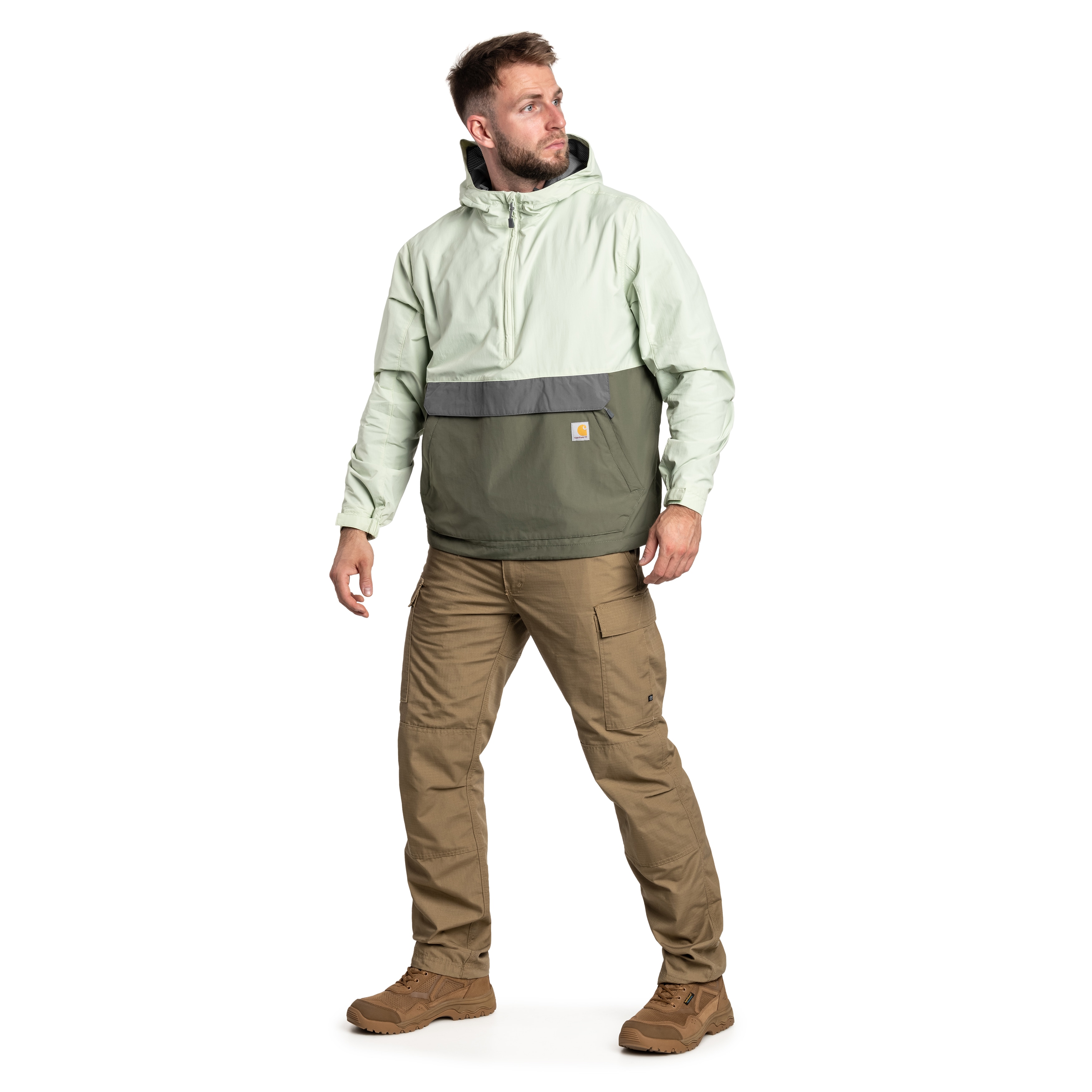 Veste Anorak Rain Defender Lightweight Packable Carhartt - Tender Green/Dusty Olive