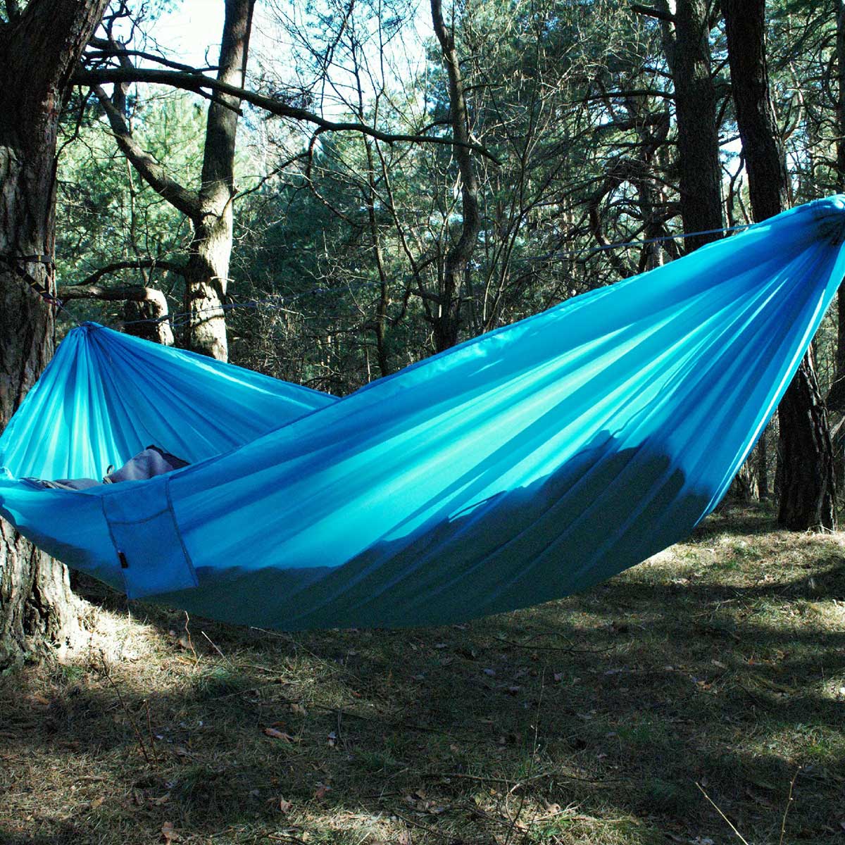 Hamac ultraléger Sky Version TigerWood - Light Blue