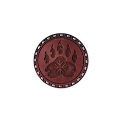 Patch en cuir "Chuchotements de la forêt" Tigerwood - Brown