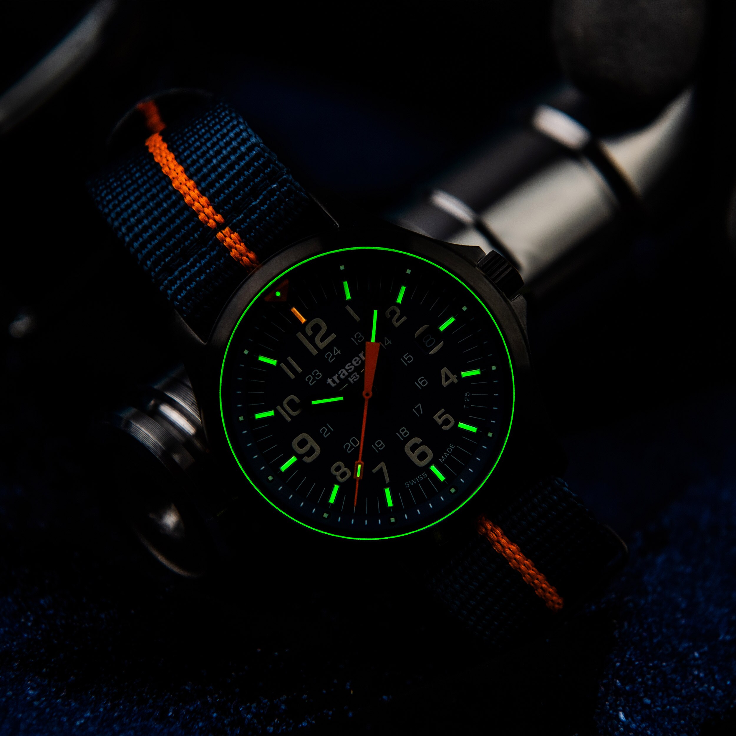 Montre P67 Officer Pro TS Traser - Blue/Orange