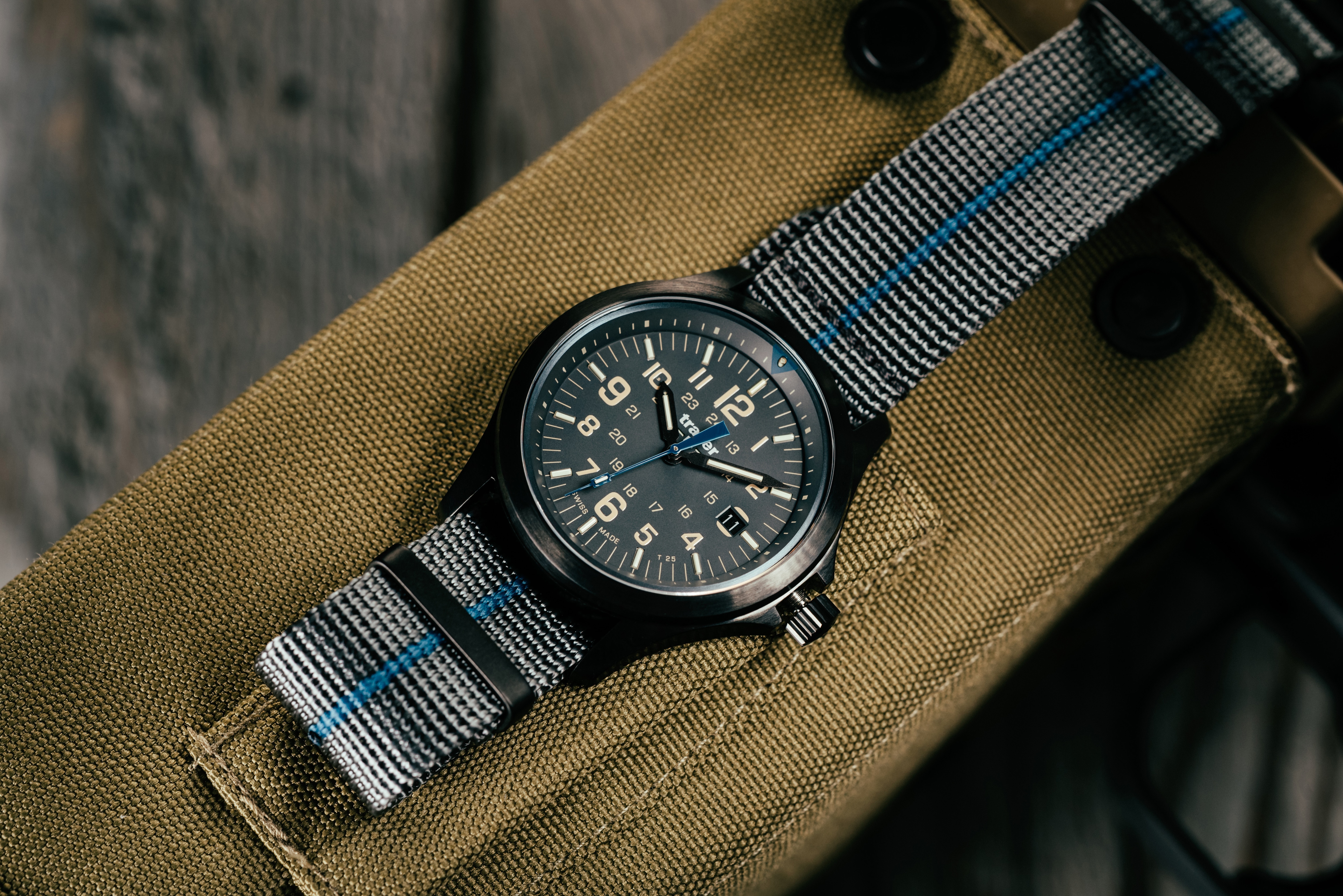 Montre P67 Officer Pro TS Traser - Grey/Blue