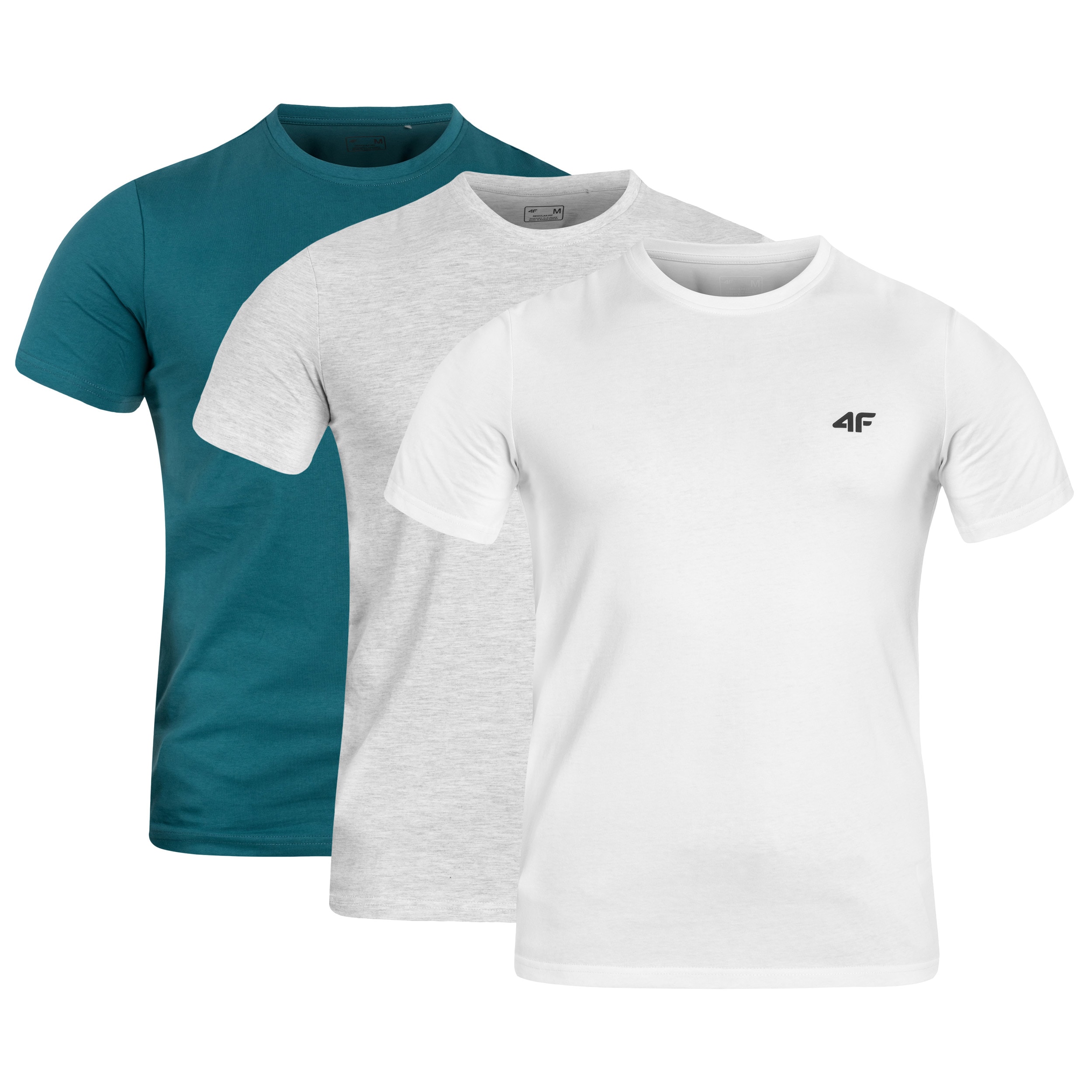 T-shirt M1154 3 pcs. 4F - White/Grey/Marine