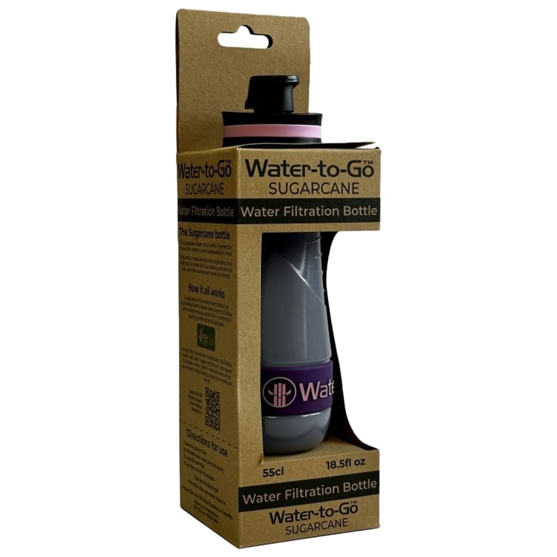 Gourde avec filtre Sugarcane 550 ml Water-to-Go - Acai Purple