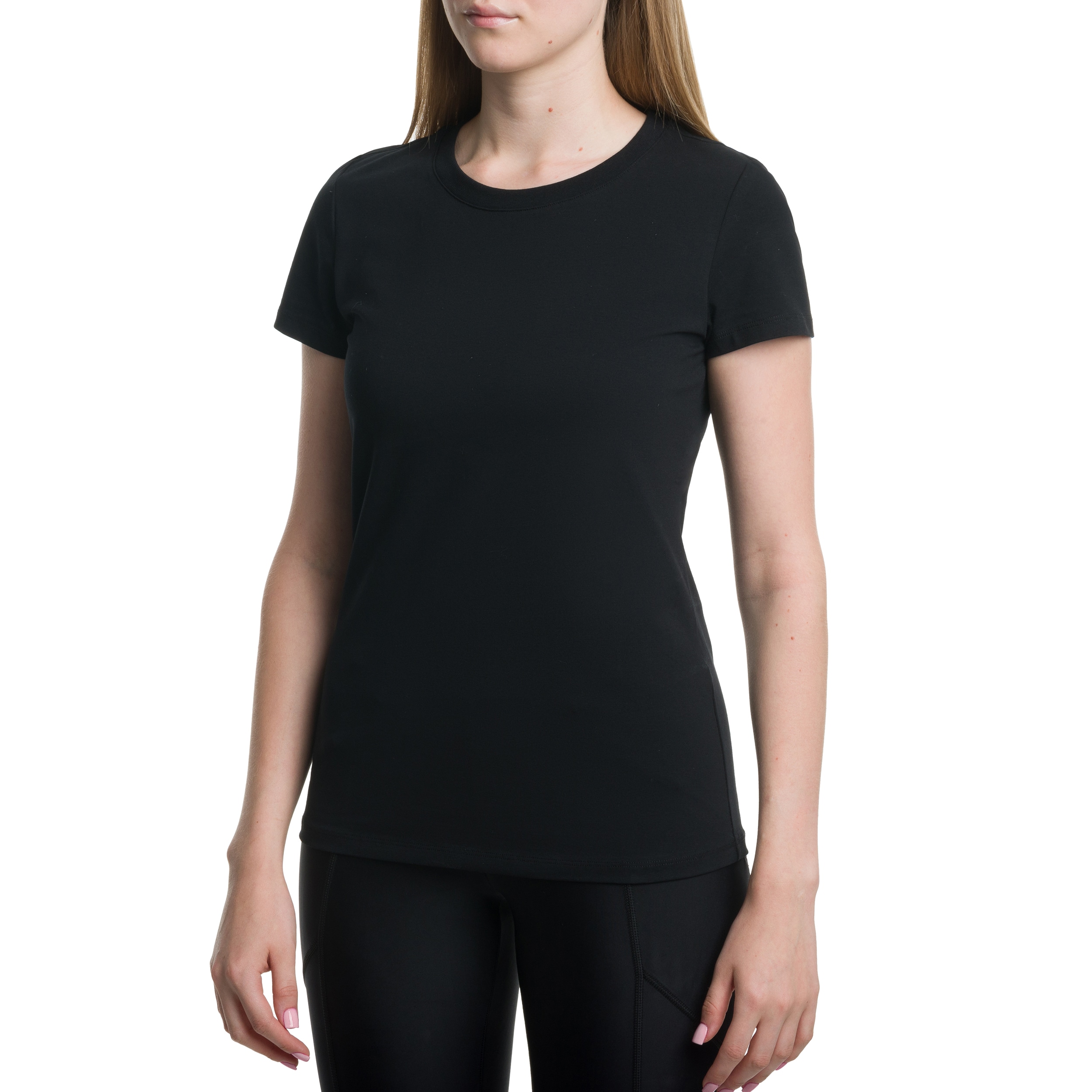 T-shirt pour femmes en coton bio Slim Helikon - Black