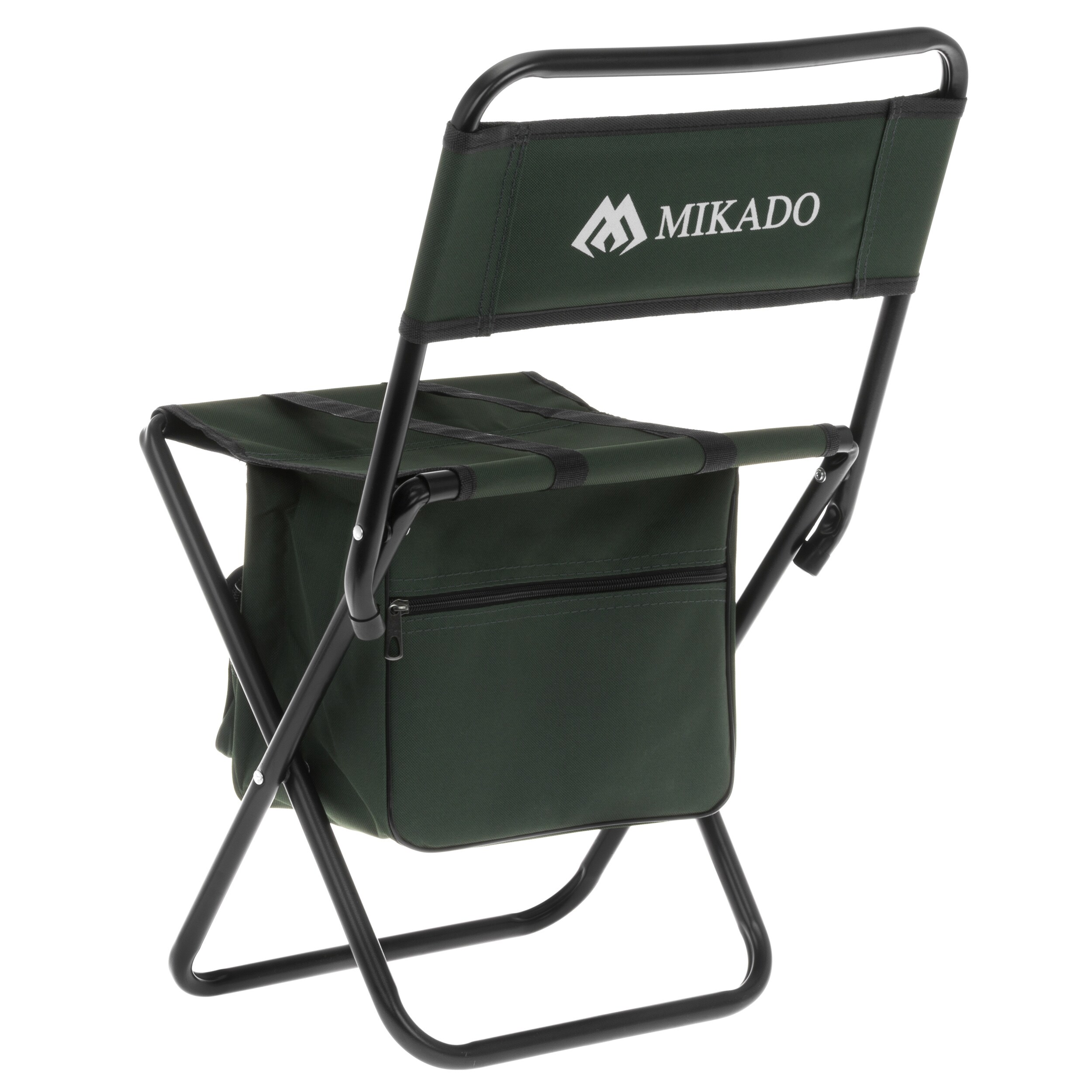 Chaise touristique pliable avec dossier et sac Mikado - Green