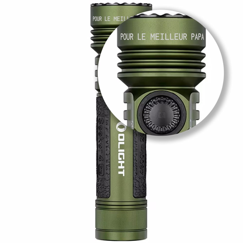 Lampe de poche tactique et de recherche Seeker 4 Pro Cool White 4600 lumens Olight - OD Green 