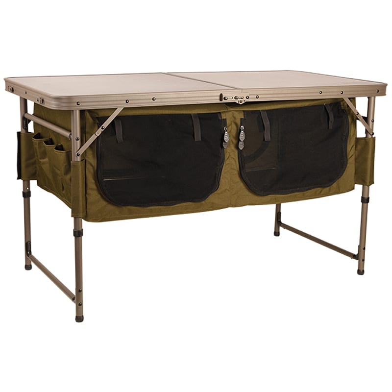 Table pliable Storage Session Table avec compartiment de rangement Fox 