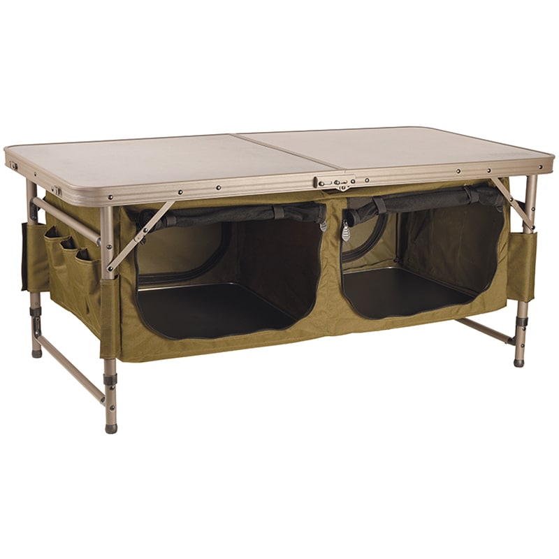 Table pliable Storage Session Table avec compartiment de rangement Fox 