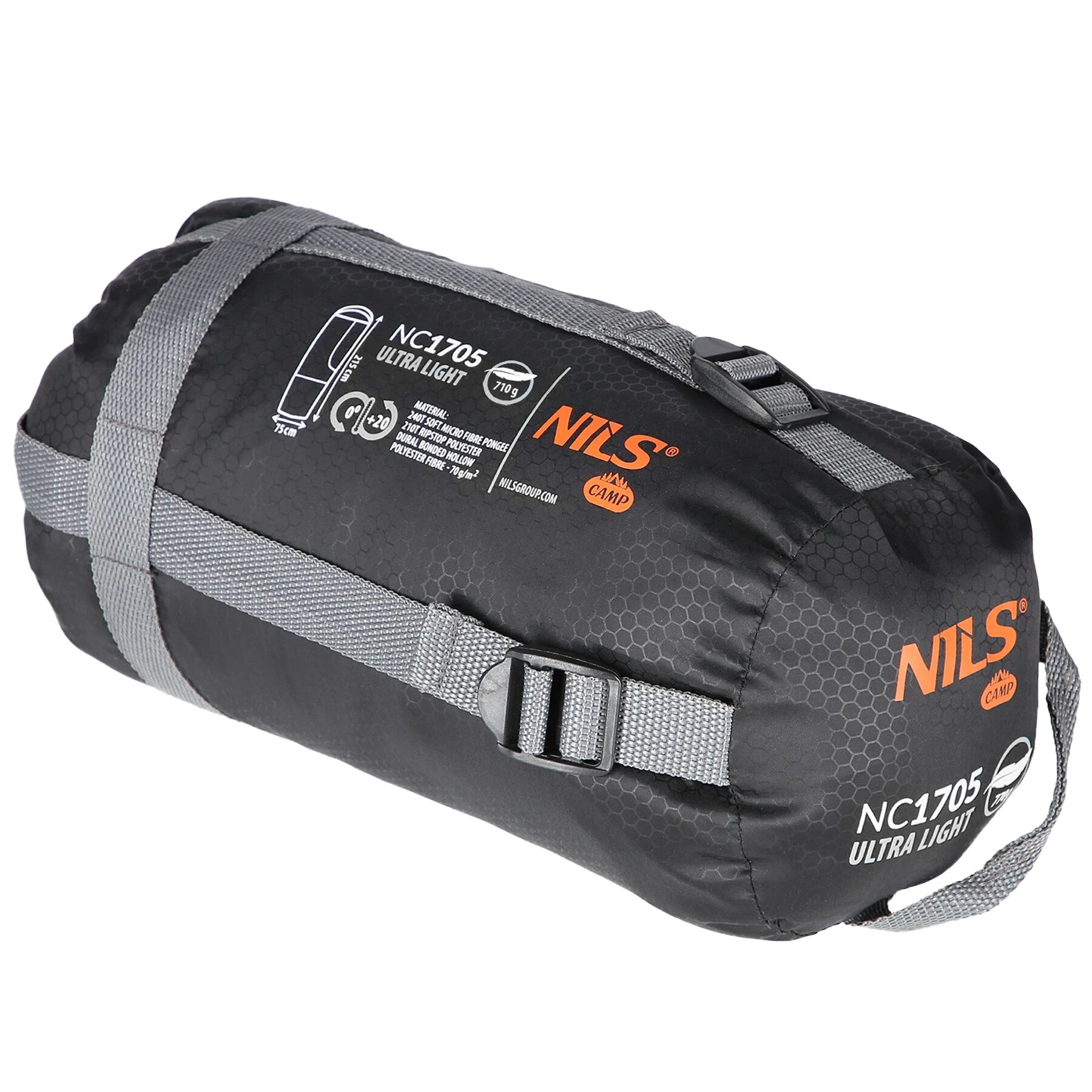 Sac de couchage Ultra Light Nils Camp - Gris-Orange