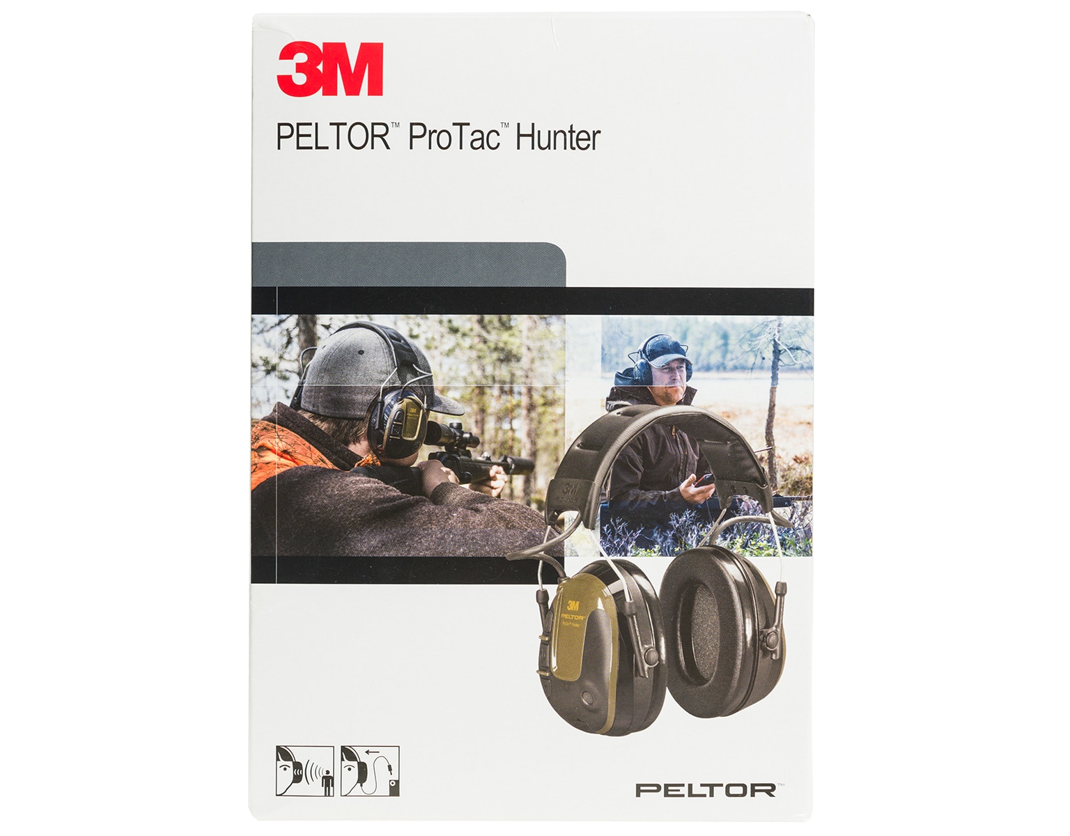 Protecteurs auditifs actifs 3M Protac Hunter SNR 26 dB Peltor - Green