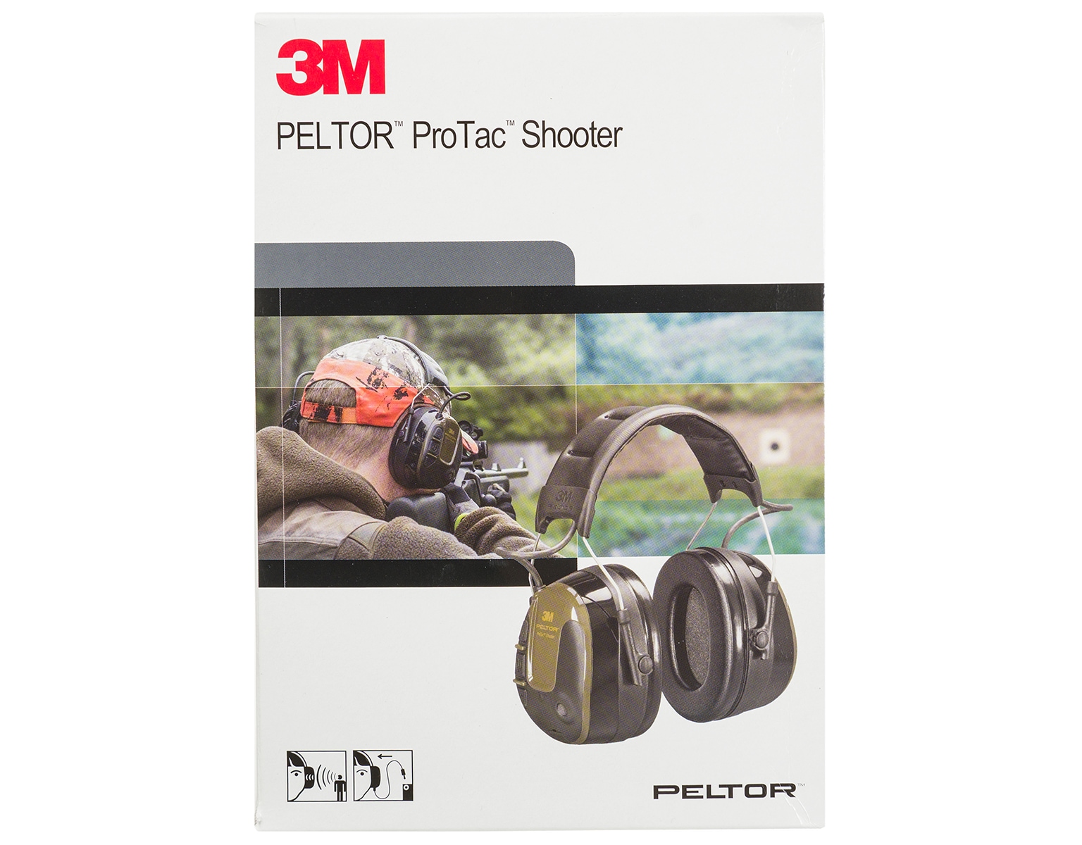 Protecteurs auditifs actifs 3M Protac Shooter SNR 32 dB Peltor - Green