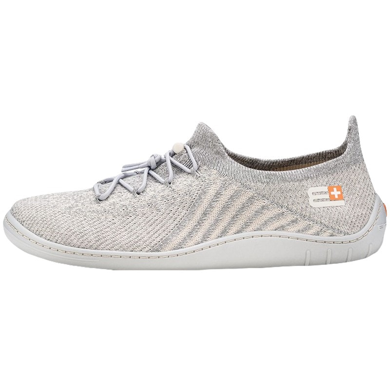 Chaussures pour femmes Barefoot Merino Brubeck - Light Grey/Grey