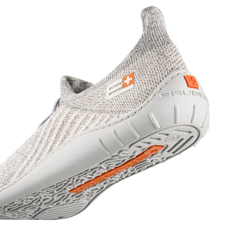 Chaussures pour femmes Barefoot Merino Brubeck - Light Grey/Grey