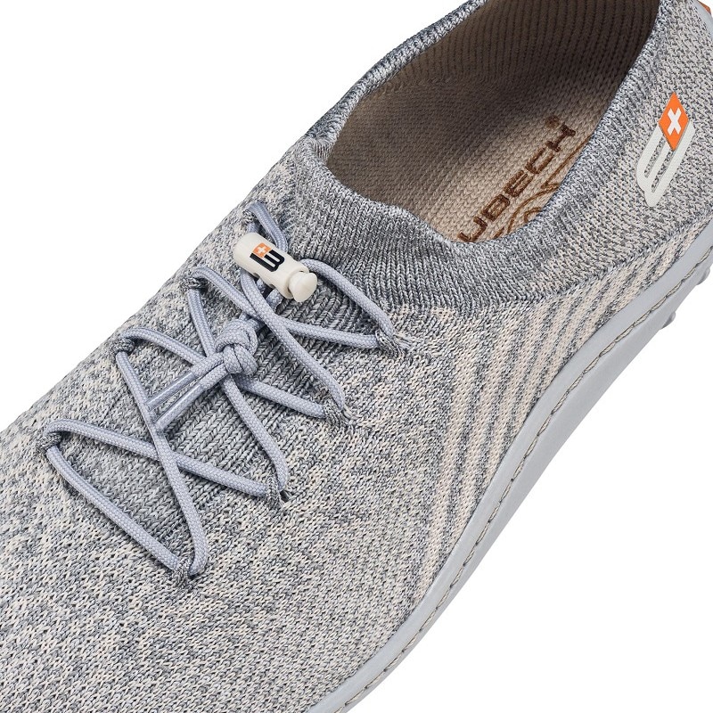 Chaussures pour femmes Barefoot Merino Brubeck - Light Grey/Grey