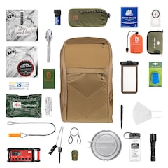 Sac à dos d'évacuation avec équipement Bail Out Bag 25 L Helikon - Coyote