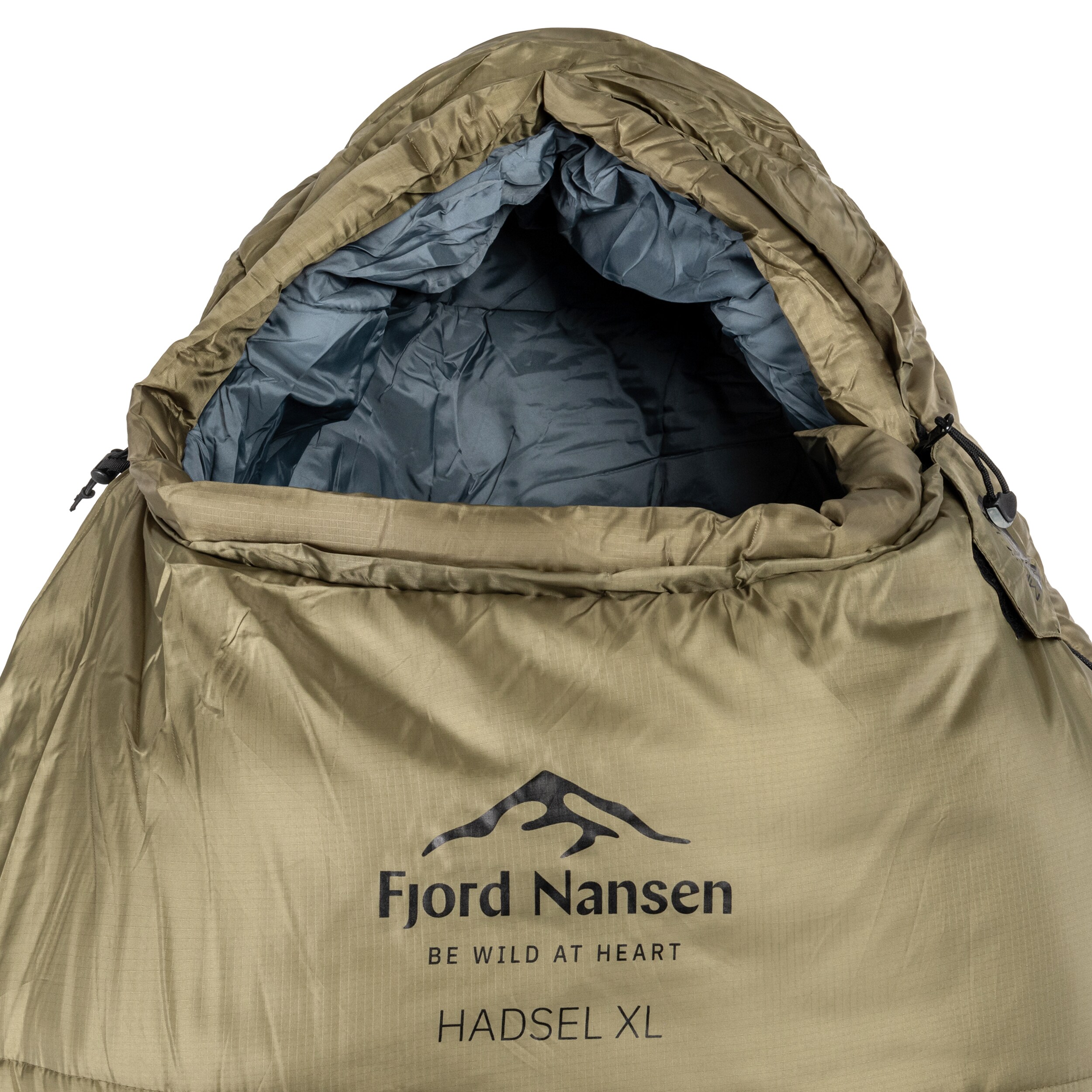 Sac de couchage Hadsel XL Olive Drab 1900 g Fjord Nansen - gauche