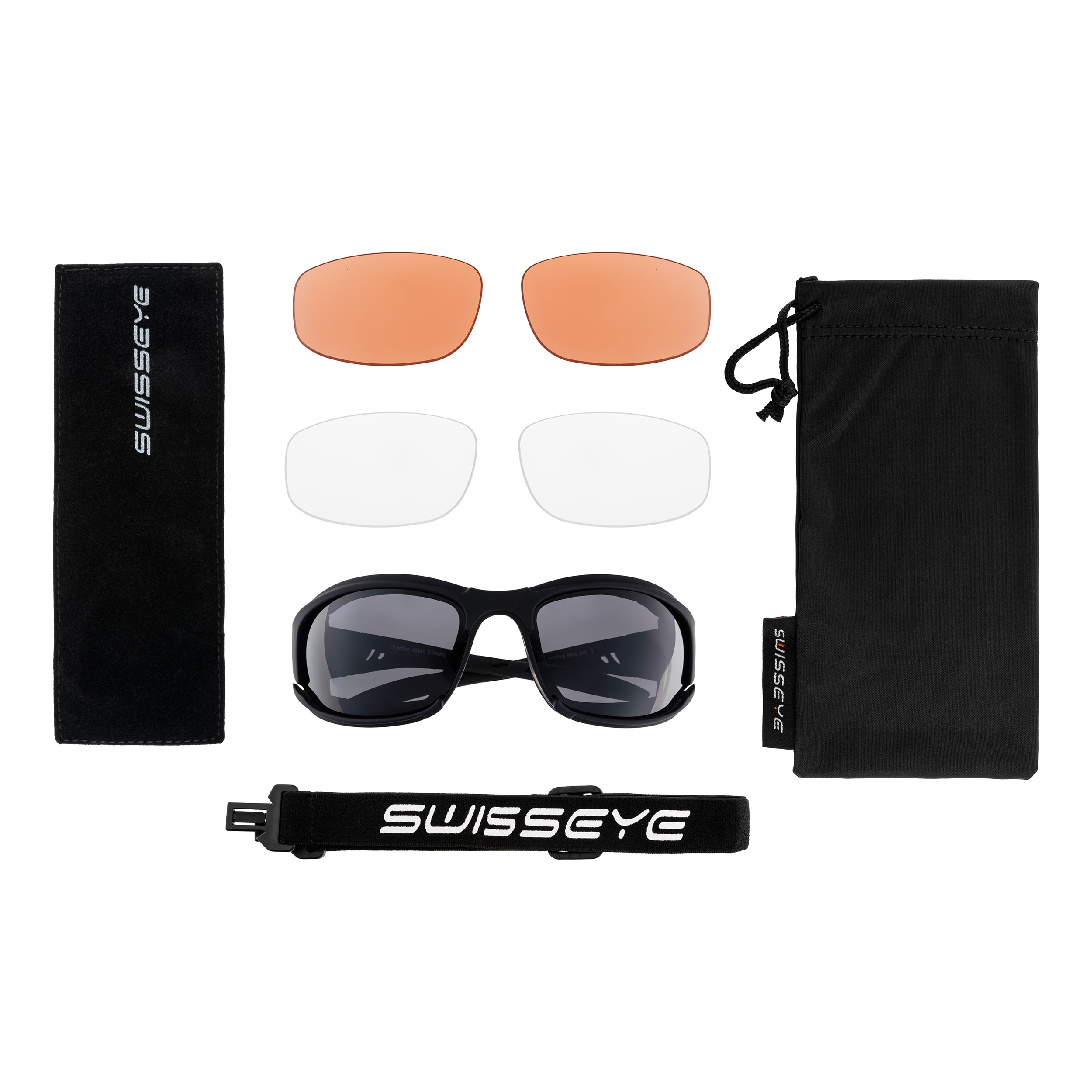 Lunettes tactiques Guardian Swiss Eye - Black