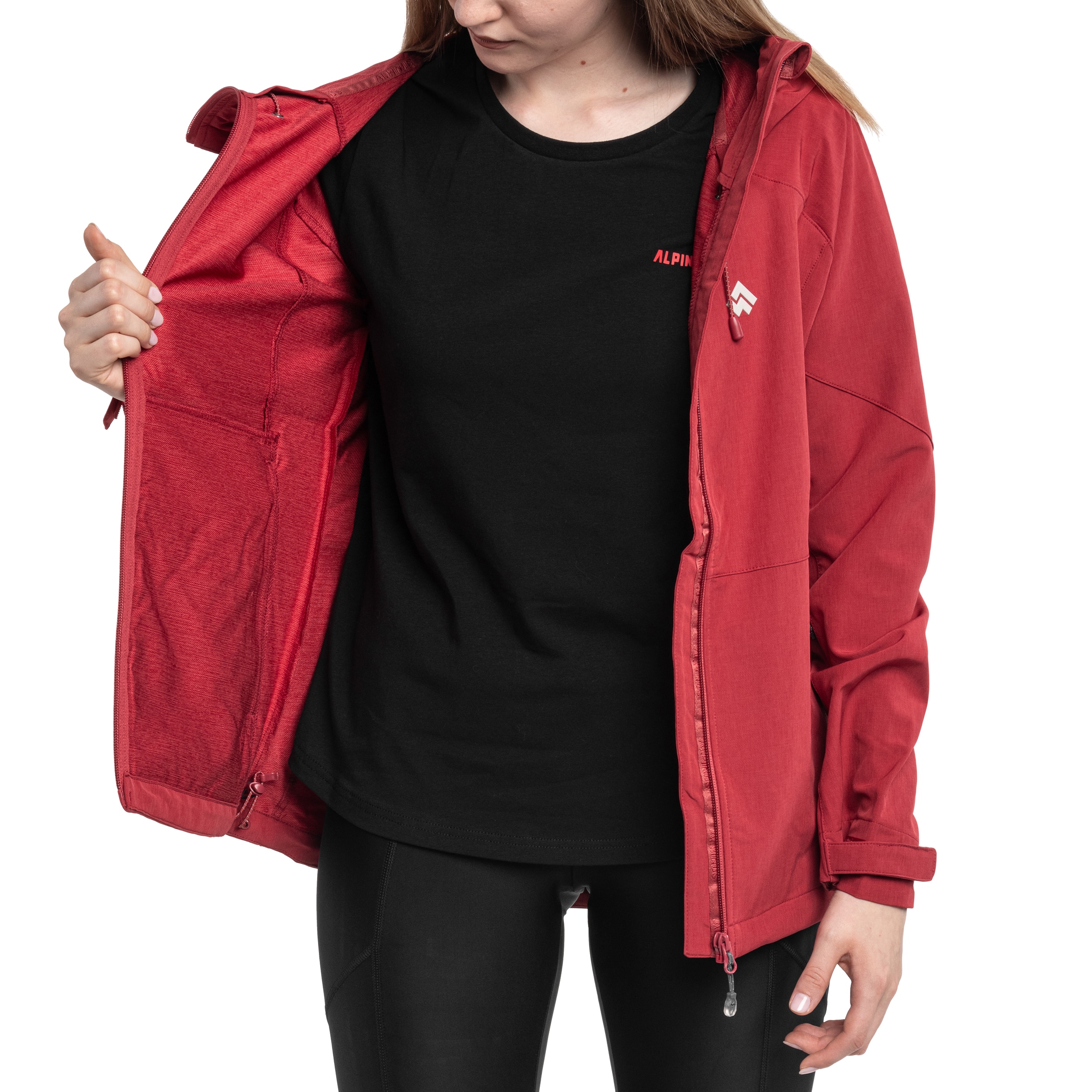 Veste pour femmes Softshell Majadita Alpinus - Raspberry