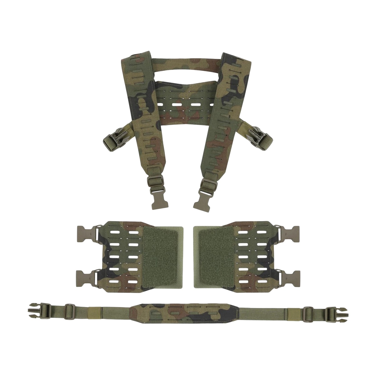 Bretelles tactiques Chest Rig Conversion Kit Templar's Gear - wz.93 Pantera PL Woodland