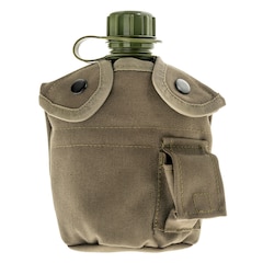 Gourde Militaire US Mil-Tec 2QT Avec étui Et Ceinture – Olive – Neuve