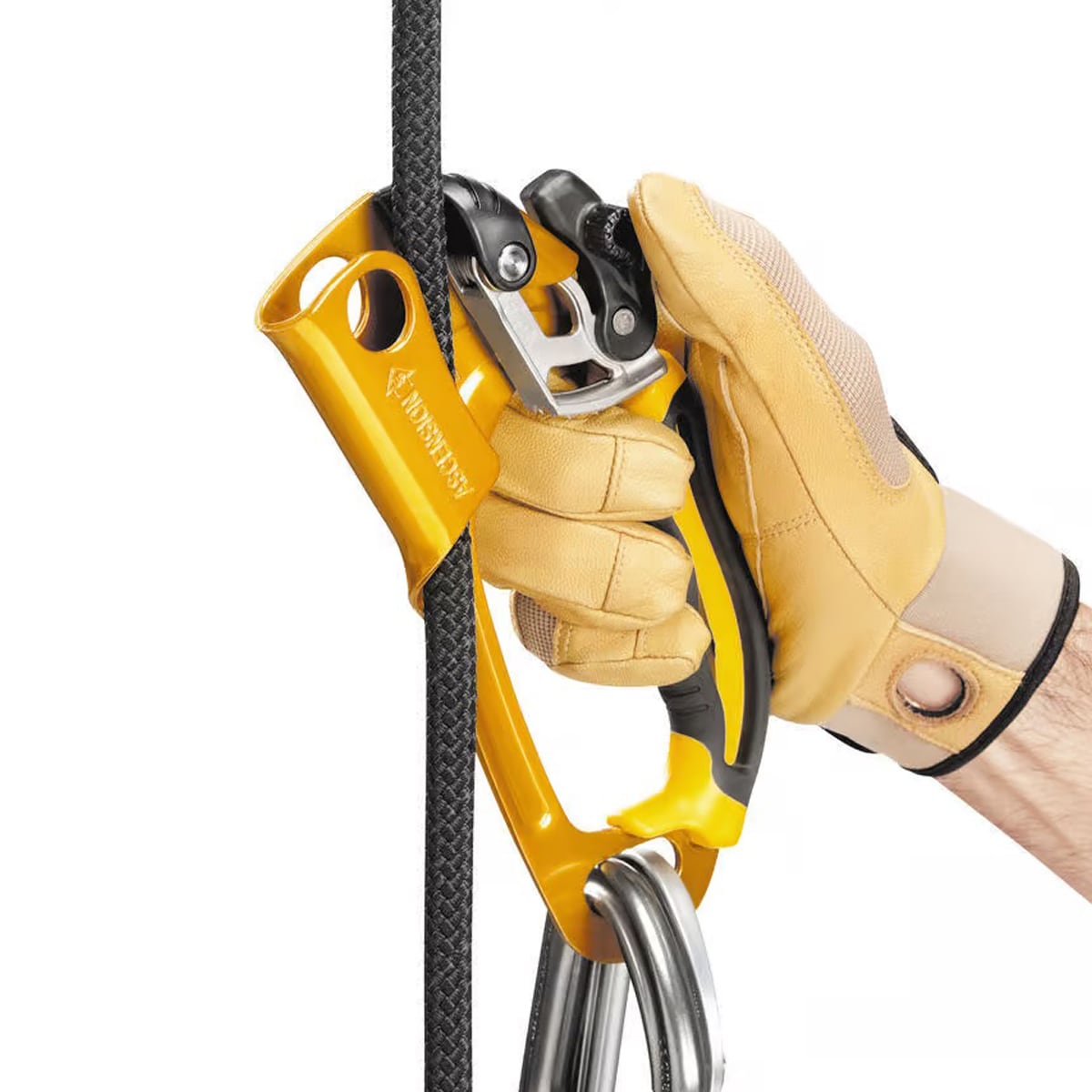 Dispositif de serrage droite Ascension Petzl - Yellow