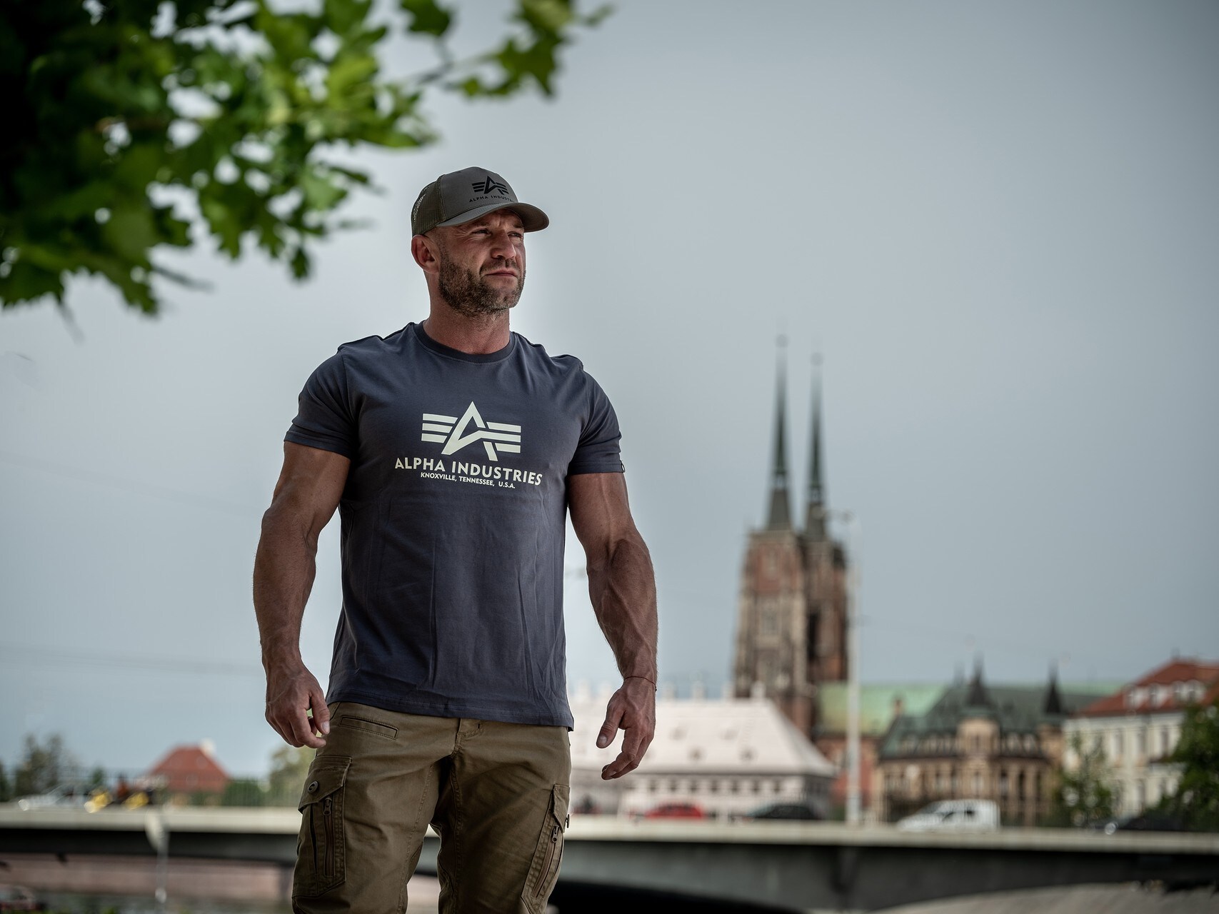 T-shirt Basic Alpha Industries - Grey